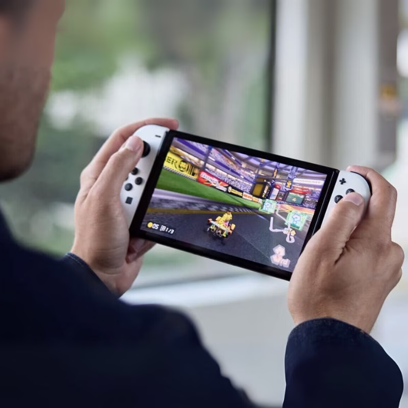 Nintendo Switch OLED conectada a TV