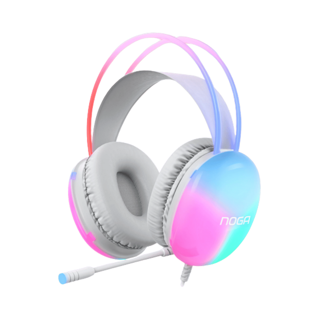 Auriculares Gamer con Micrófono Noga - LED RGB - Compatible PC y PS4