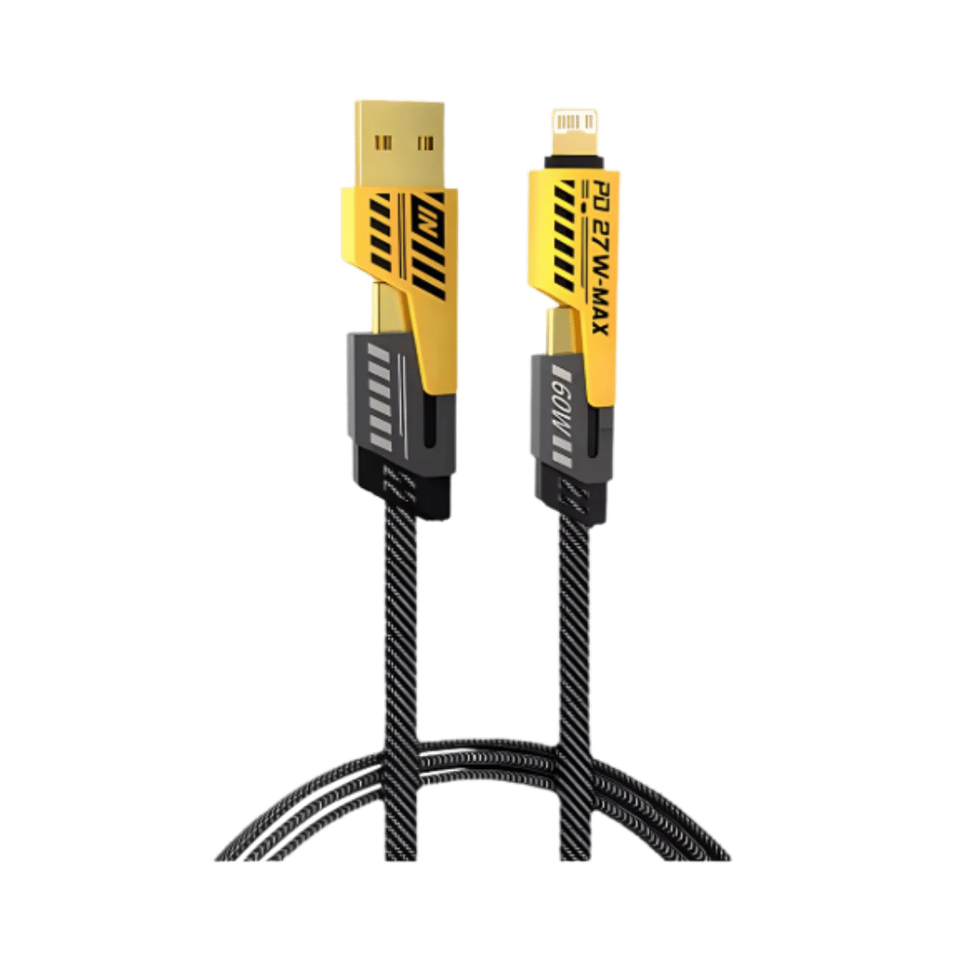 Cable De Carga Rapida 4 En 1 - Conector Usb A y Usb C