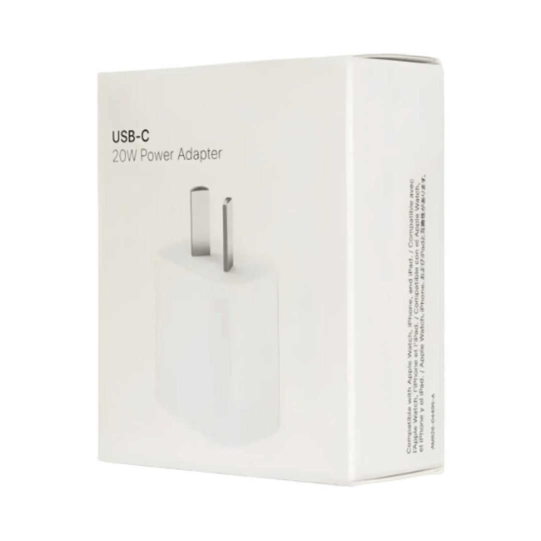 Cargador Apple 20W USB-C - Carga Rápida (Pata Oblicua) - Premium