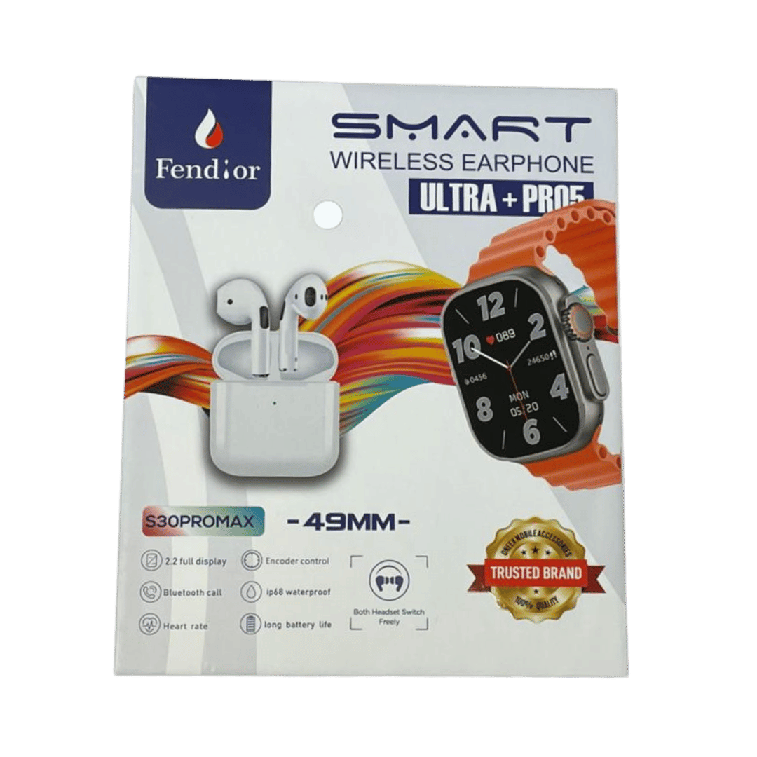 Combo Tech S30 Pro Max - Smartwatch Gris + Auriculares + Doble Malla