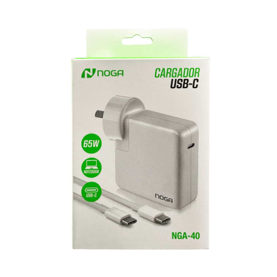 Cargador Universal USB-C Noga - 65W para Notebook y Celular