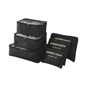 Set de 6 Organizadores de Valija - Multiuso Negro