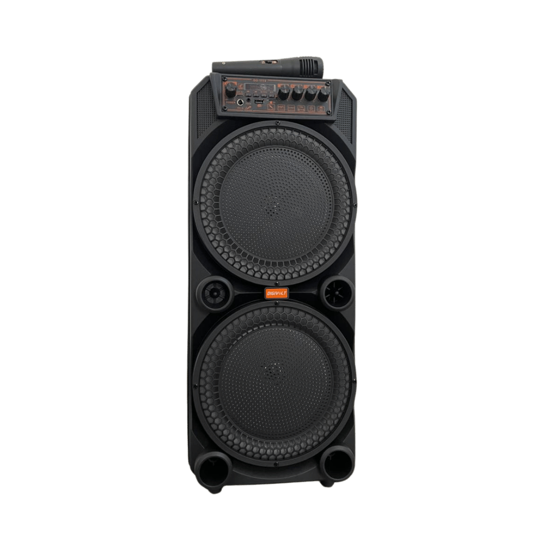 Parlante Torre Digivolt DG-1119 - Doble 8" + Micrófono Karaoke
