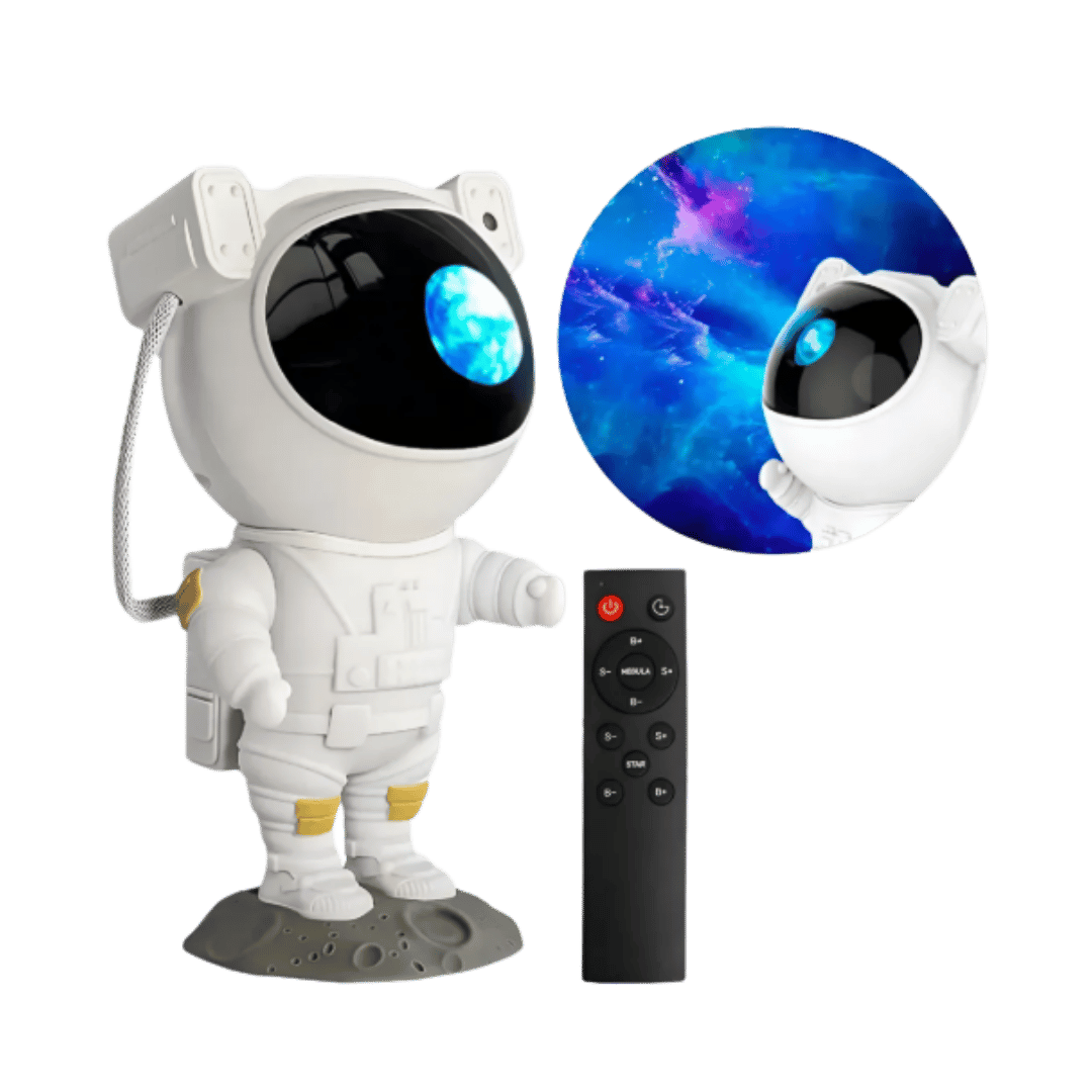Proyector LED de Estrellas y Galaxias - Diseño Astronauta Pro