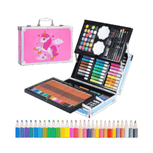 Set de Arte Profesional para niños 132 Piezas - Maletín de Aluminio