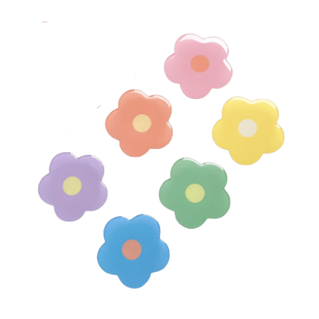 Soporte Agarre "Pop Socket" modelo de Flor - Universal y Adhesivo - Amarillo