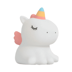 Velador Unicornio de Silicona Soft Touch - Luz LED Recargable USB-C