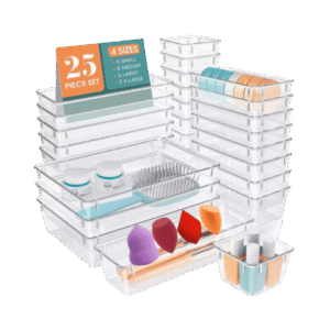 Set Organizador de Cajones Premium - Kit 25 Piezas Acrílico Modular
