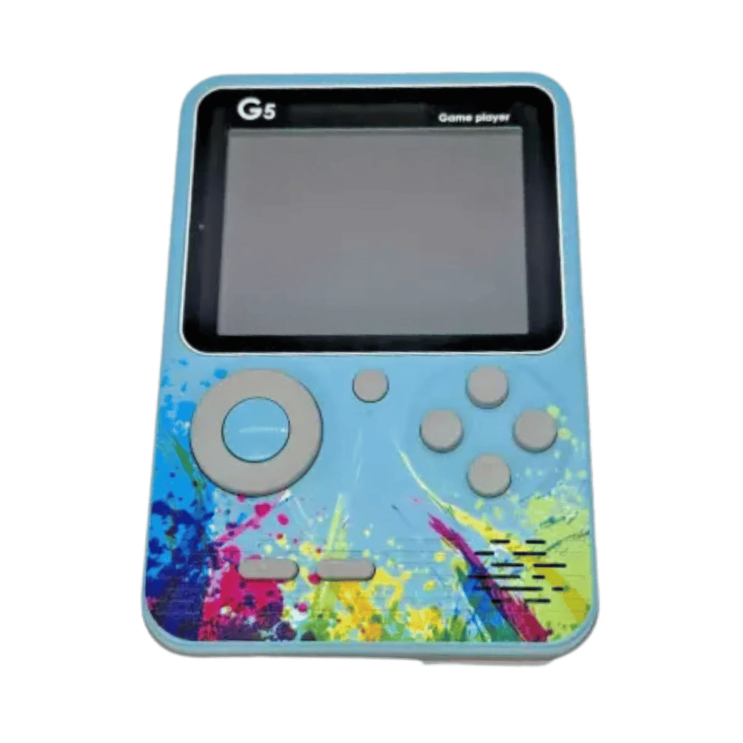 Consola Portátil Retro G5 - 500 Juegos Clásicos en 1 - Celeste
