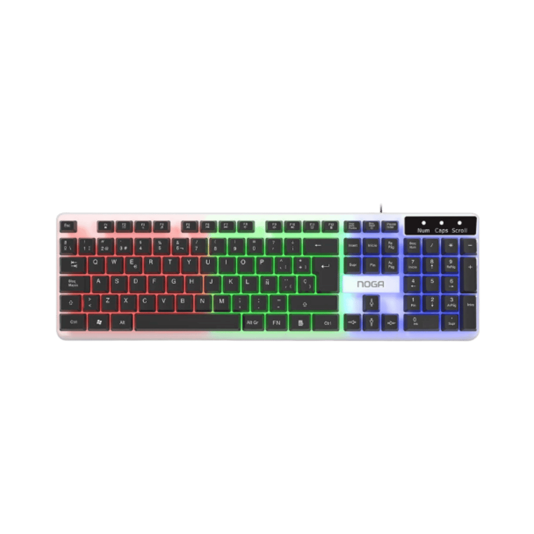 Teclado Gamer LED Noga Stormer - Retroiluminado