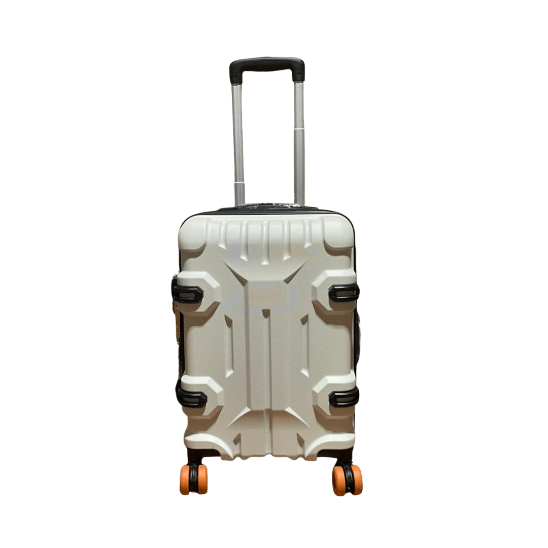 Valija Carry On Rígida - Medidas Reglamentarias & 4 Ruedas 360° - Blanco